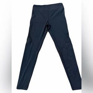 Alala Mesh Inset Leggings Black Gym Run Yoga 25” Made in Canada Women’s Size M